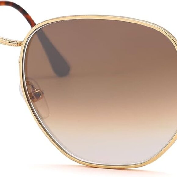 Accessories - Square Sunglasses for Women Men UV400 Glass Lenses Stylish Hexagonal Frame